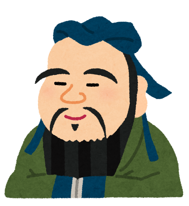 portrait of Confucius by irasutoya